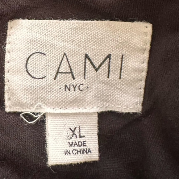 CAMI NYC BLACK BURNOUT VELVET ZEBRA TOP - Picture 7 of 10